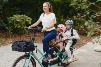 Vélo longtail pour 3 enfants Bike43 Arnaud Bike Toulouse
